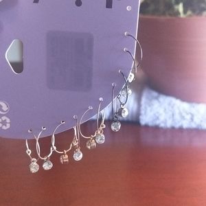 5 Pairs Claire's Round Earrings